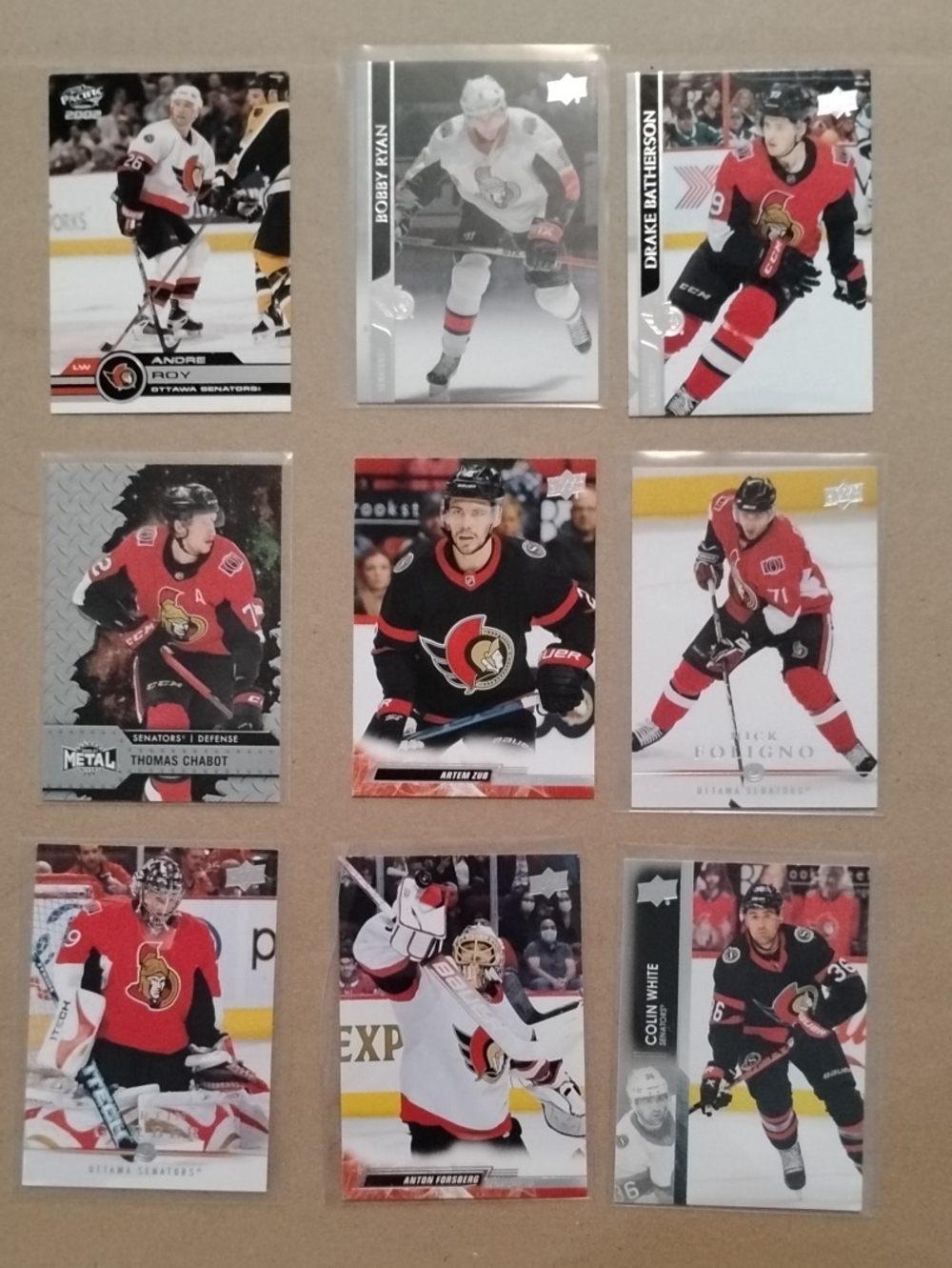 Ottawa Senators Hockey Card Set Collection